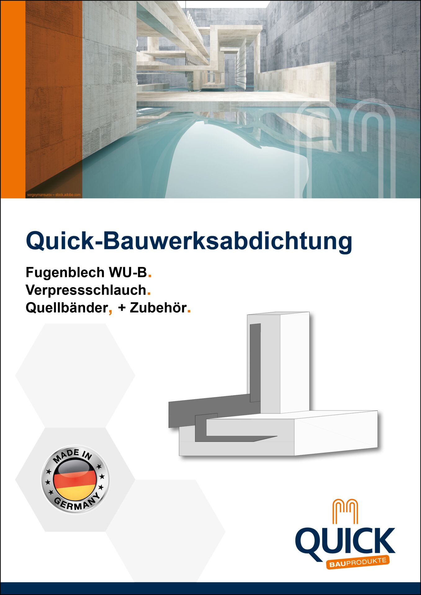 Titelseite der Broschüre Bauwerksabdichtung